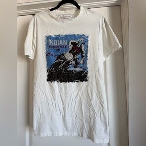 Indian Licensed Graphic T-Shirt - White